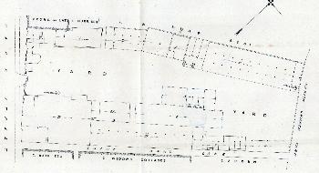 A site layout plan of Park Street brewery X95-253